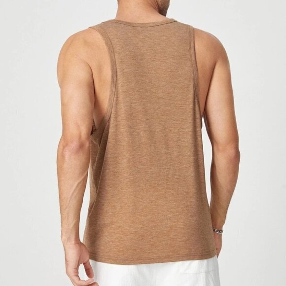 Tan Mens Tank Top - Picture 2 of 5
